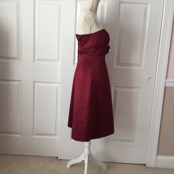 Satin Cocktail Dress ~ PROM! 3/4 length - Picture 2 of 8